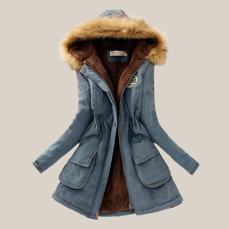 Jolanda - Winter parka with fur collar