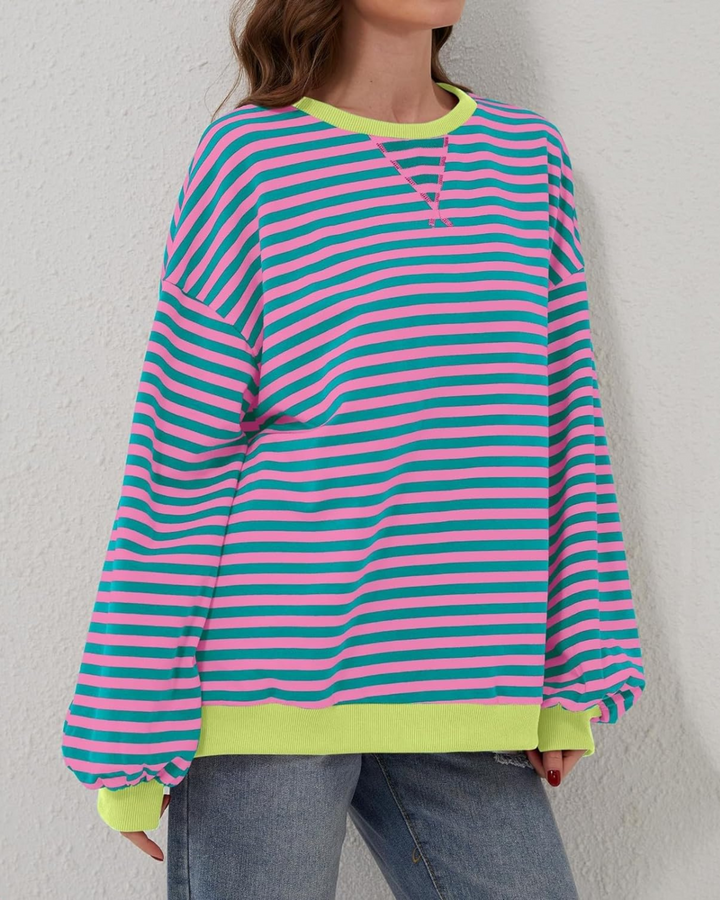 Loua™ | Oversized Striped Pullover