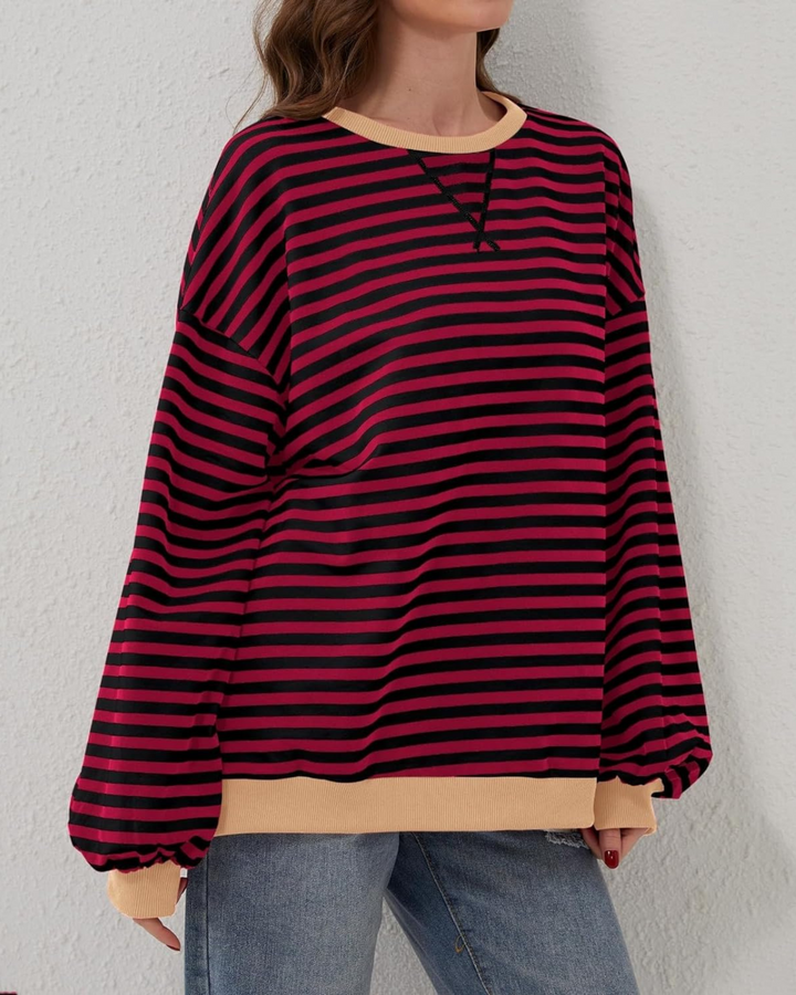 Loua™ | Oversized Striped Pullover