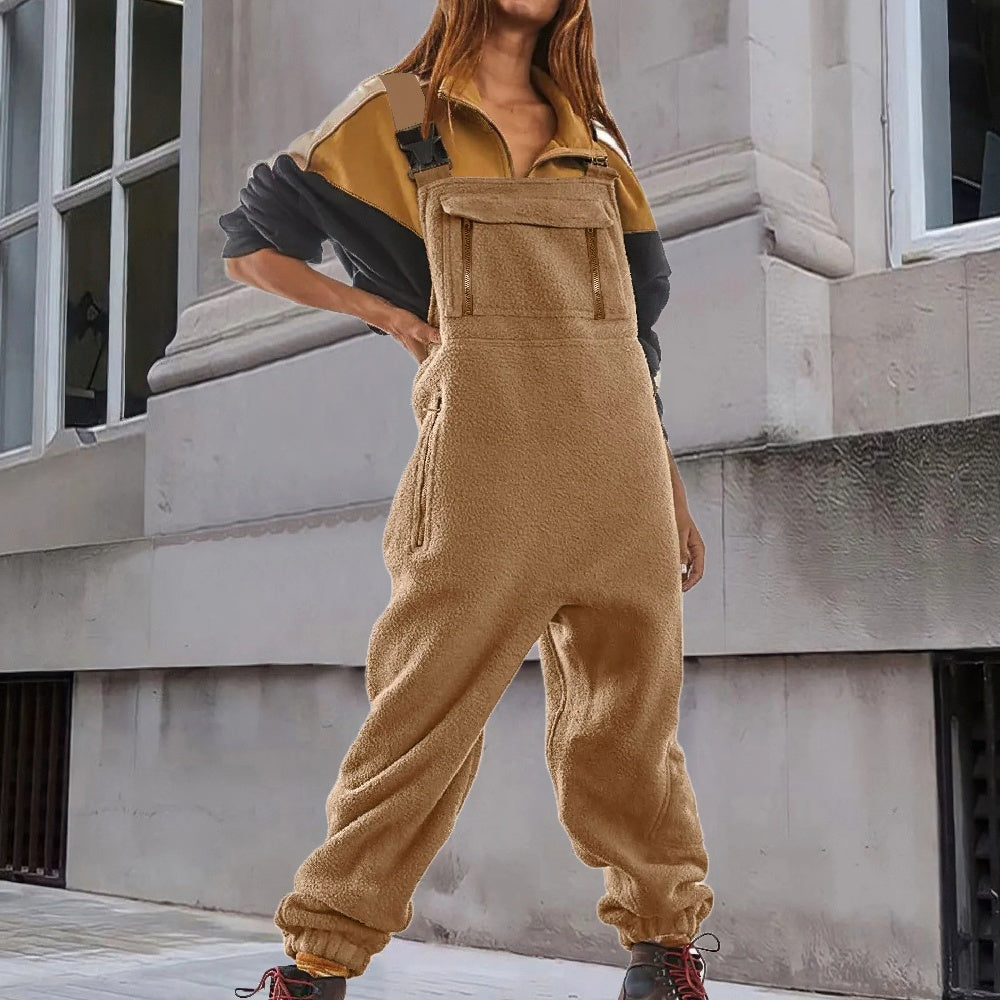 Marie™ - Adjustable Corduroy Velvet Fleece Jumpsuit