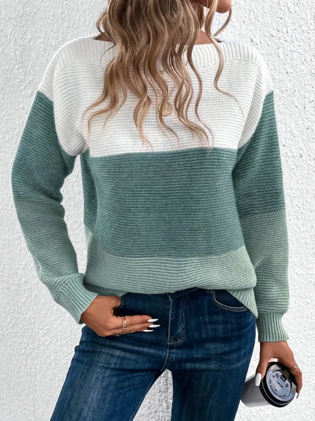 Calista | Elegant Long-Sleeve Sweater with Dropped Shoulders