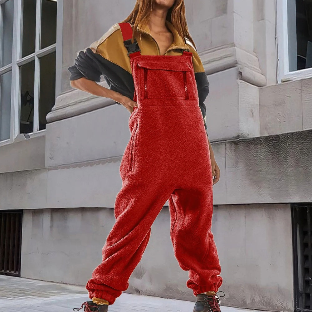 Marie™ - Adjustable Corduroy Velvet Fleece Jumpsuit