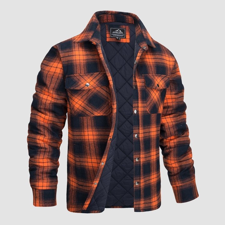 Marcus - Versatile Design Checked Bomber Jacket