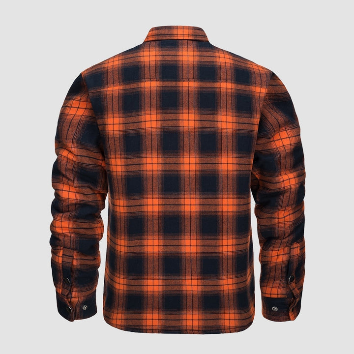 Marcus - Versatile Design Checked Bomber Jacket