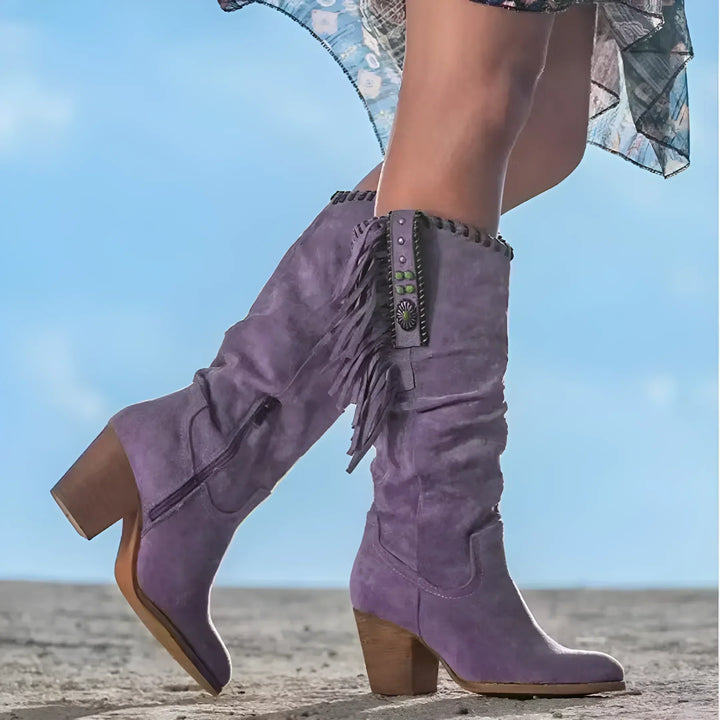 Mara™ - Leather Cowboy Boots