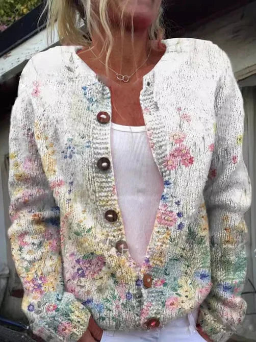 Talia™ | Floral Print Cardigan