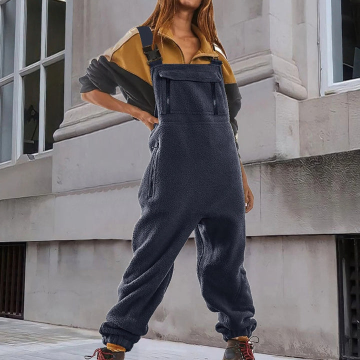 Marie™ - Adjustable Corduroy Velvet Fleece Jumpsuit