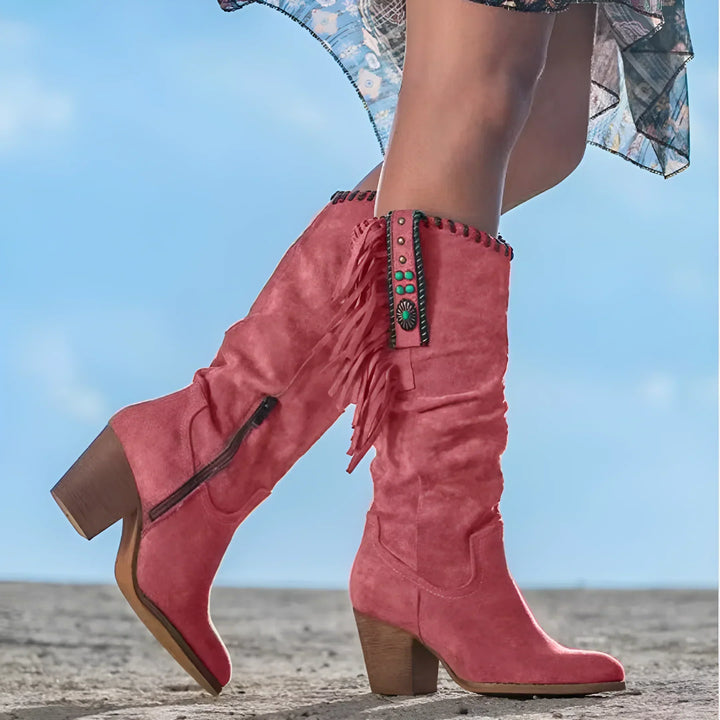 Mara™ - Leather Cowboy Boots