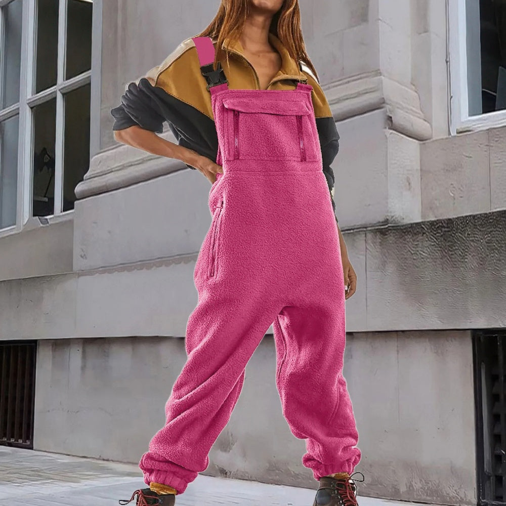 Marie™ - Adjustable Corduroy Velvet Fleece Jumpsuit