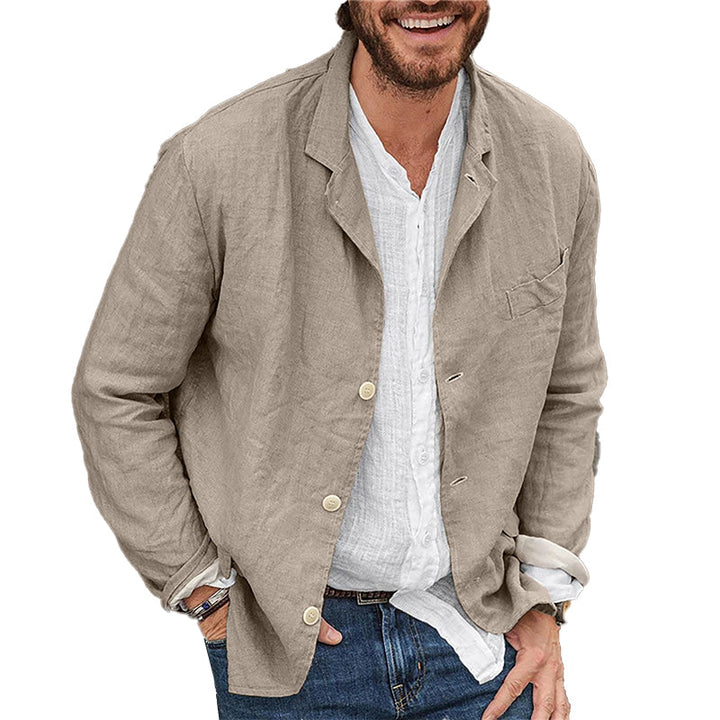 Zack - Men's Loose Cotton and Linen Suit Jacket