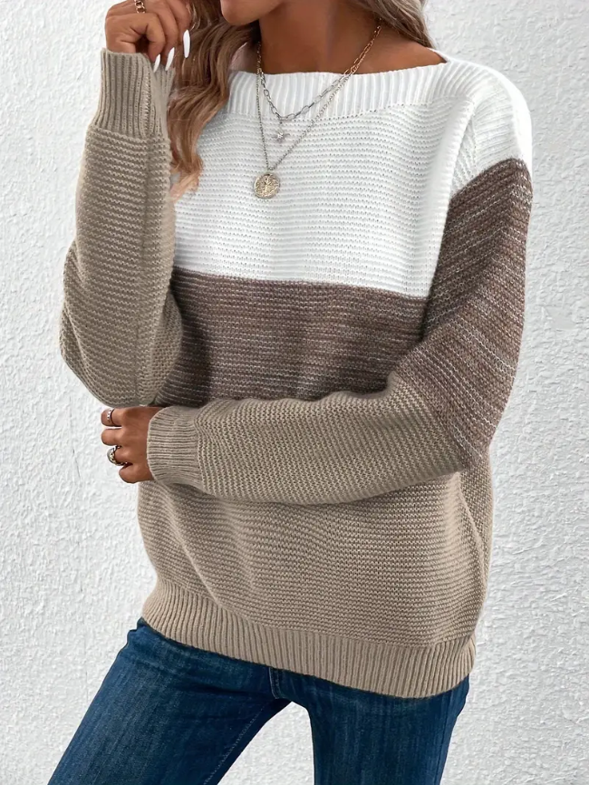 Calista | Elegant Long-Sleeve Sweater with Dropped Shoulders