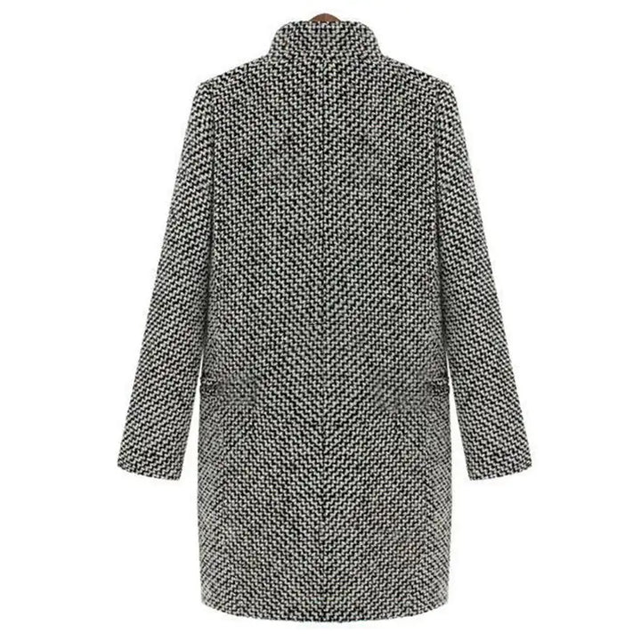 Clara - Houndstooth Long Coat