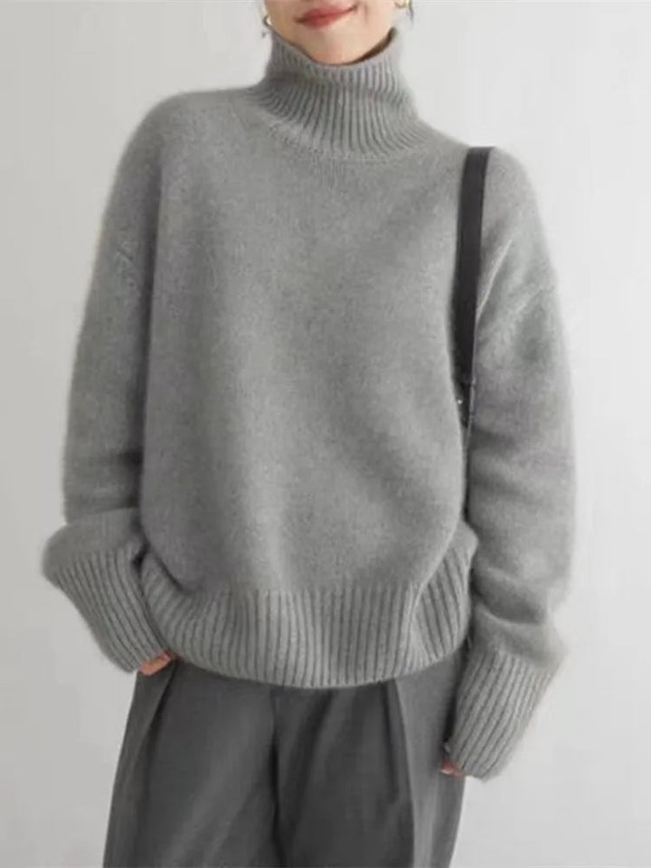 Agnes™ – Comfortable, Soft Knit Turtleneck Sweater