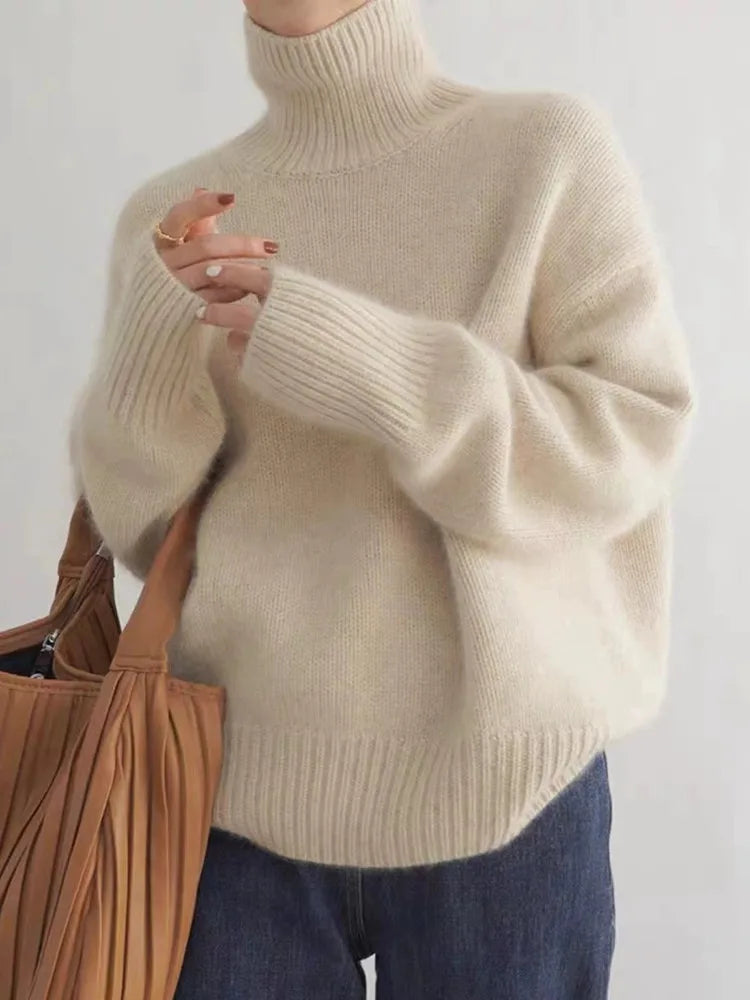 Agnes™ – Comfortable, Soft Knit Turtleneck Sweater