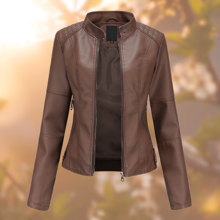 Giulia - Stylish Leather Jacket for Women