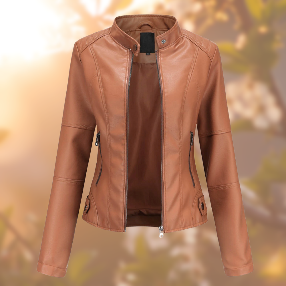 Giulia - Stylish Leather Jacket for Women