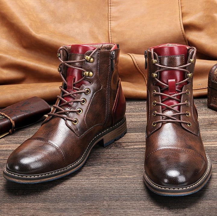 Cris - Handmade premium leather oxford boots for men