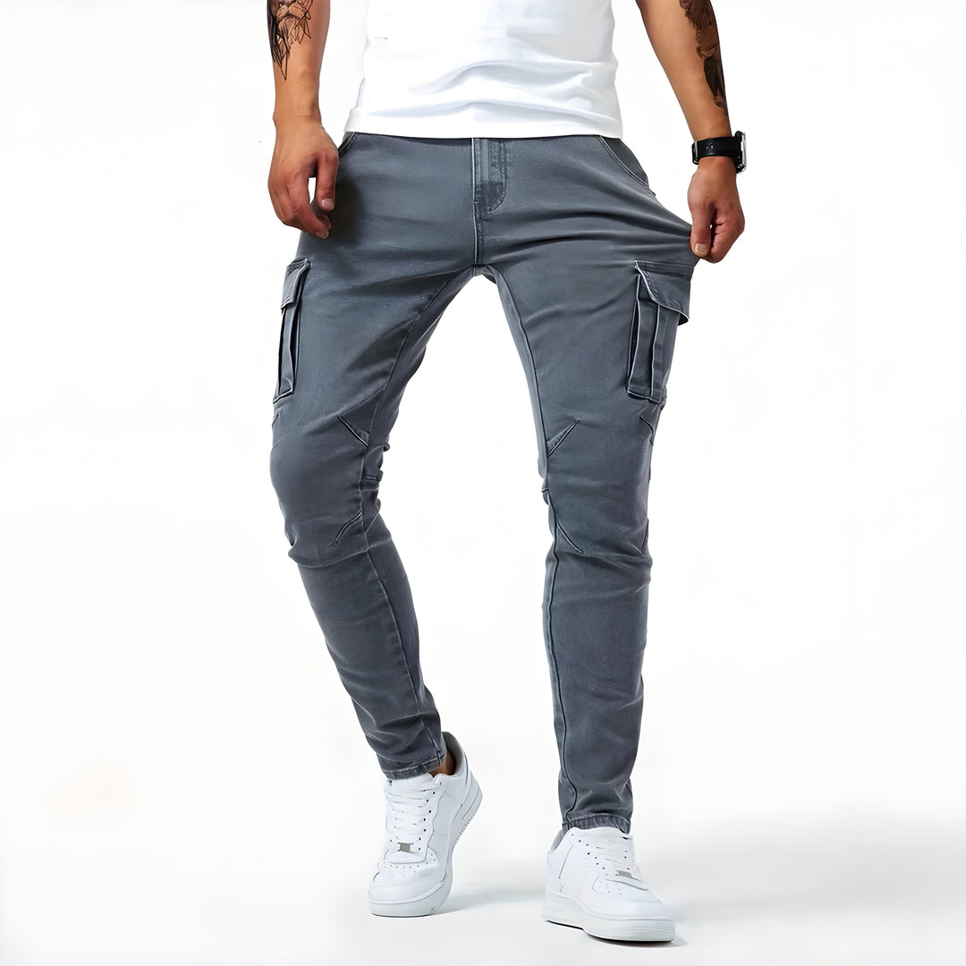 Samuel™ | Elastic Denim Cargo Pants