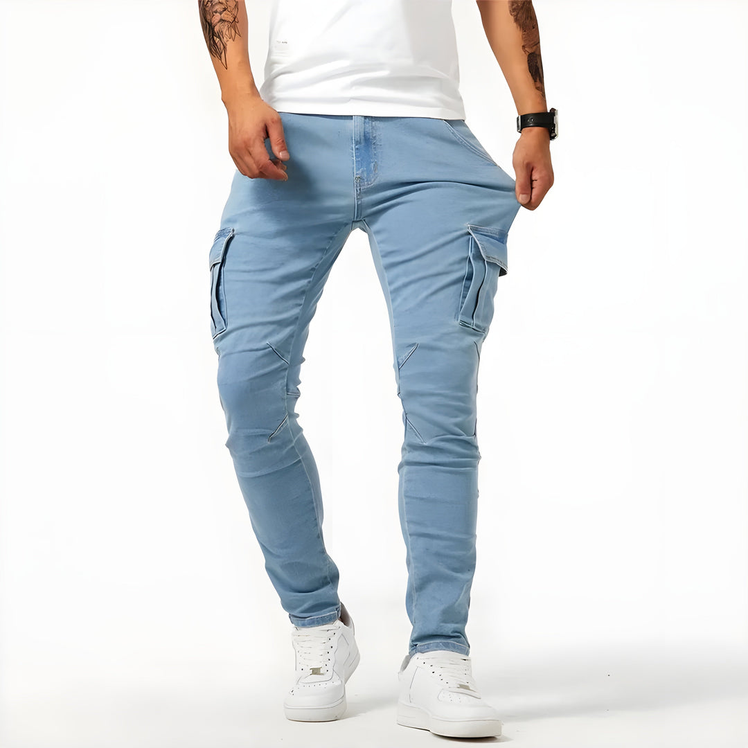 Samuel™ | Elastic Denim Cargo Pants