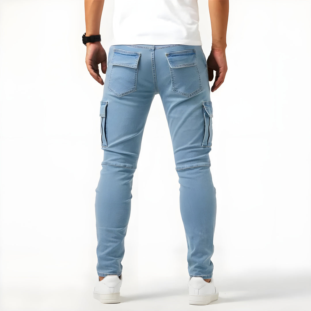 Samuel™ | Elastic Denim Cargo Pants