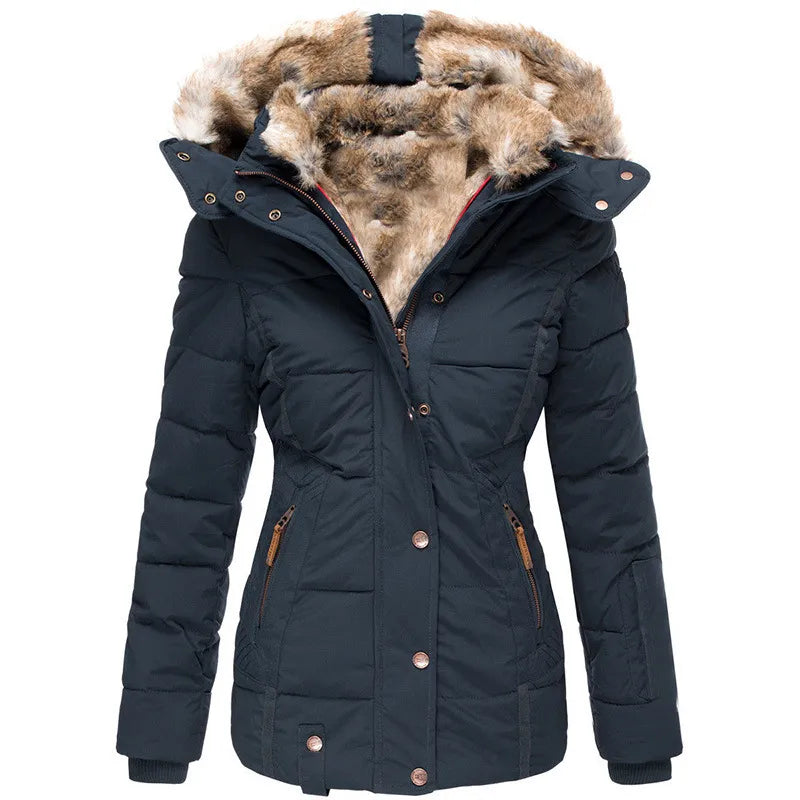 Auroa | Winter Coat with Faux Fur Lining