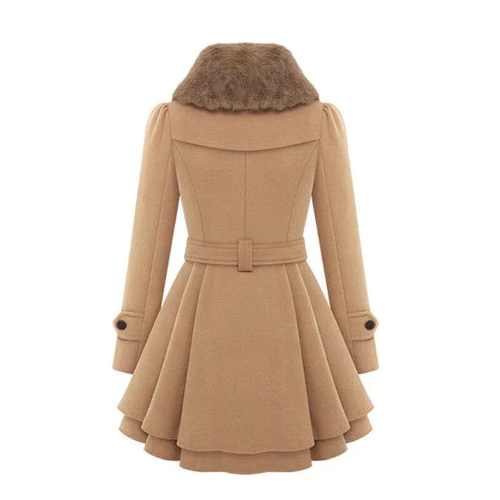 Paula | Chic Trench Coat with Vegan Fur - Perfect for Casual Days