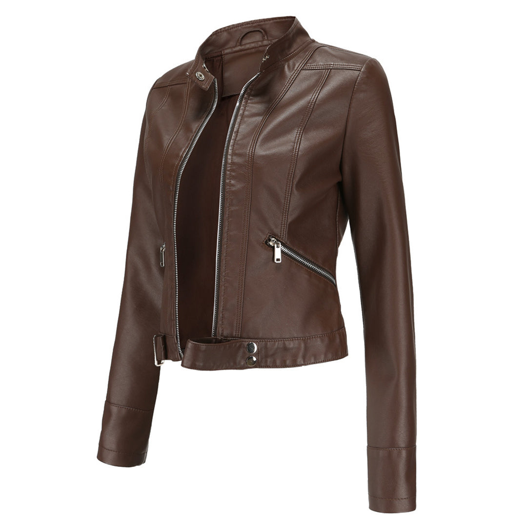 OLIVIA | SHORT LEATHER JACKET