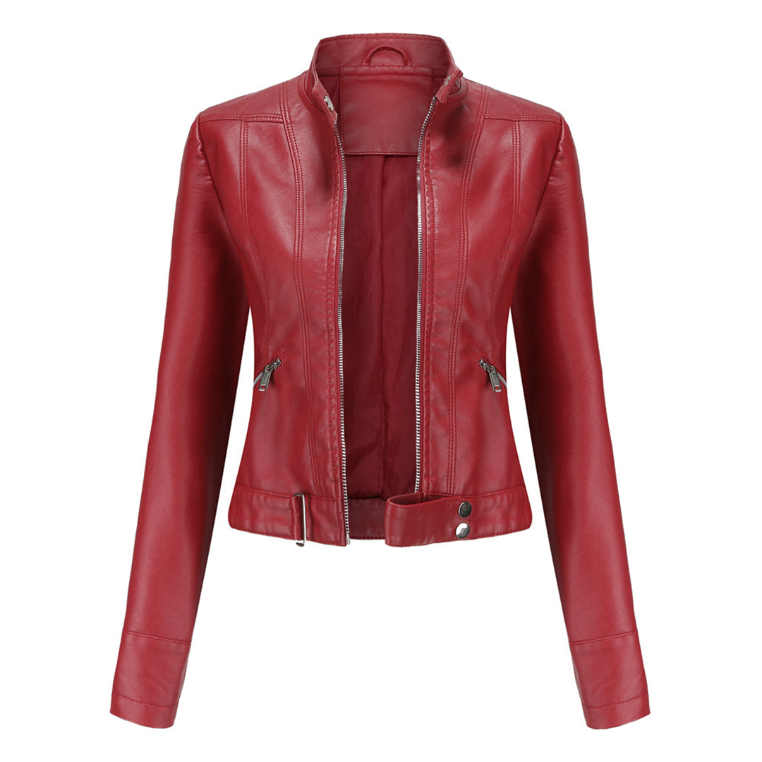 OLIVIA | SHORT LEATHER JACKET