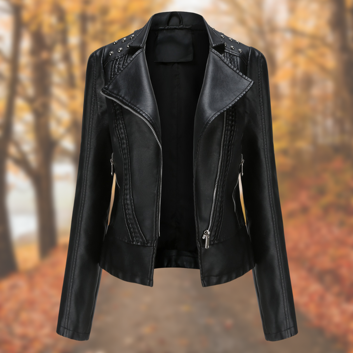 Karina - Studded Premium Leather Jacket