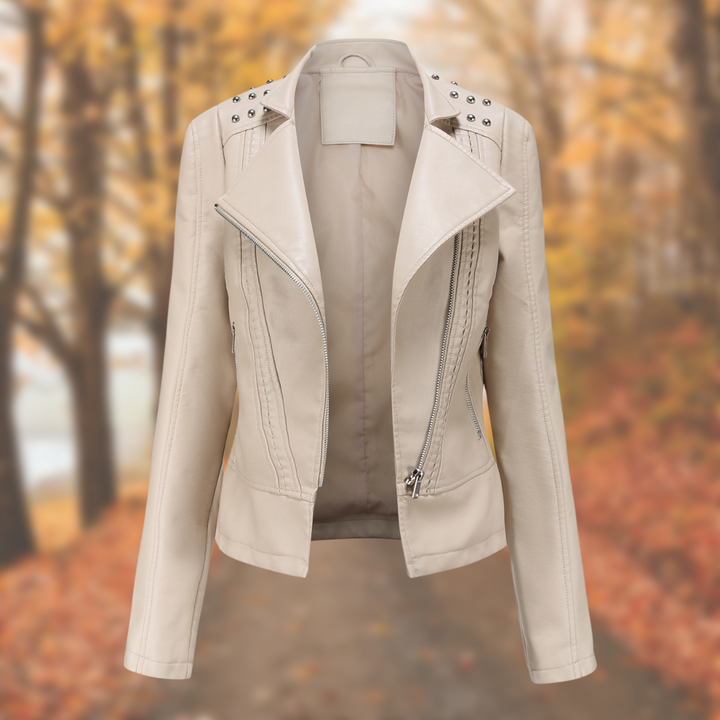 Karina - Studded Premium Leather Jacket