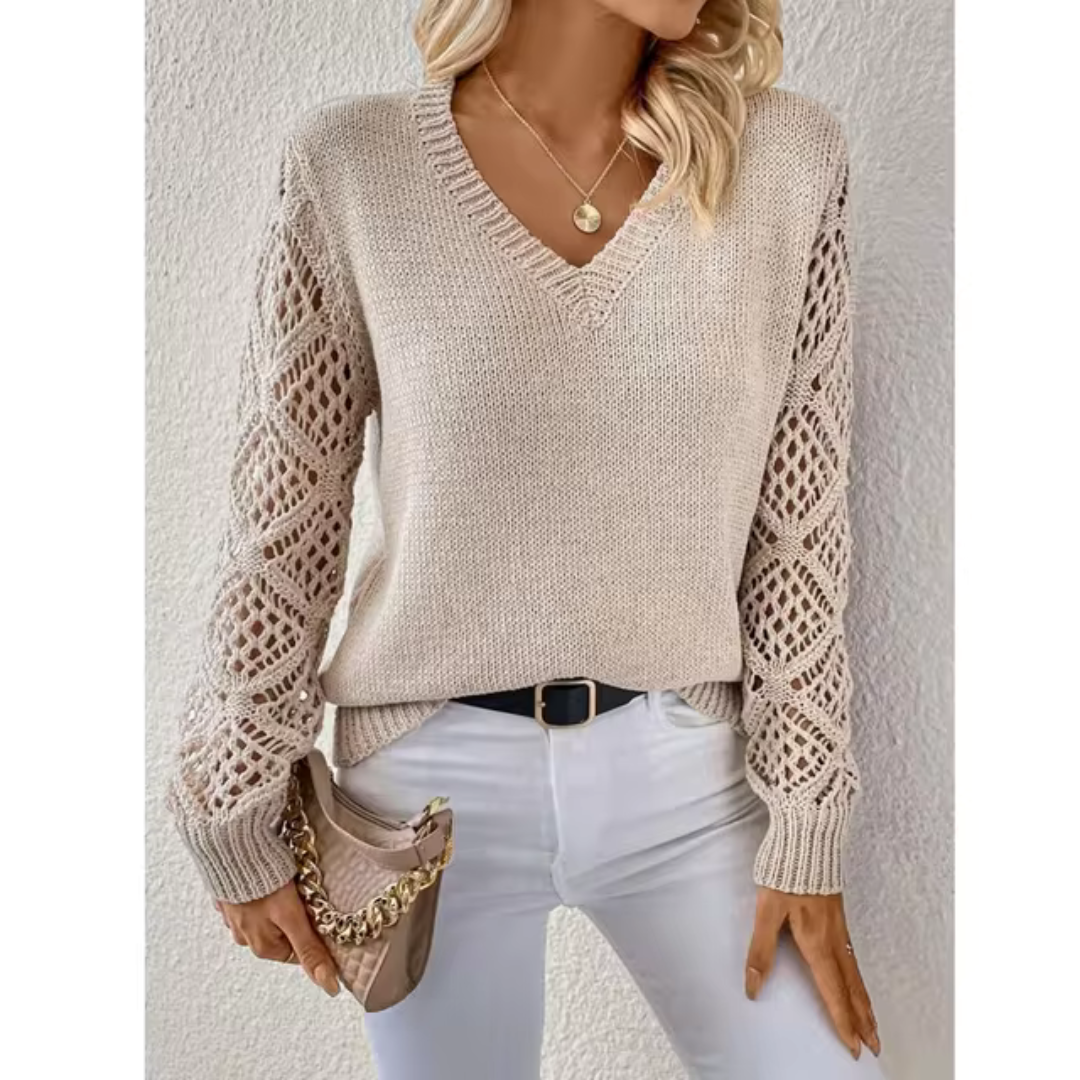 Grace | Casual V-Neck Knit Jumper