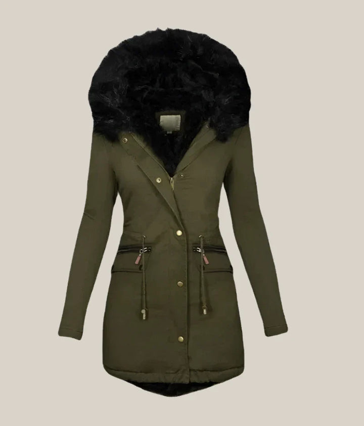 Esther - Winter parka with fur collar