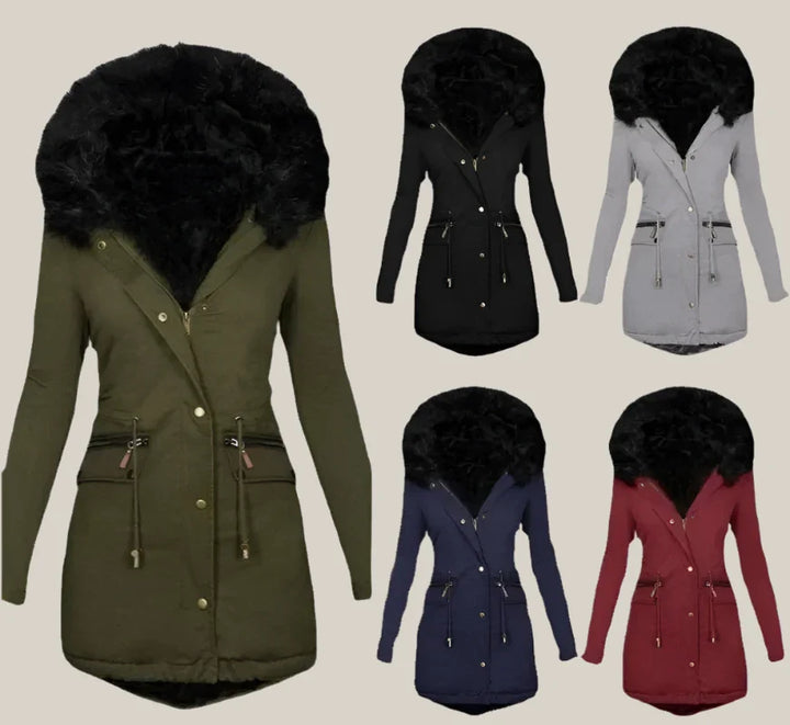 Esther - Winter parka with fur collar