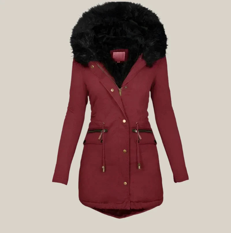 Esther - Winter parka with fur collar