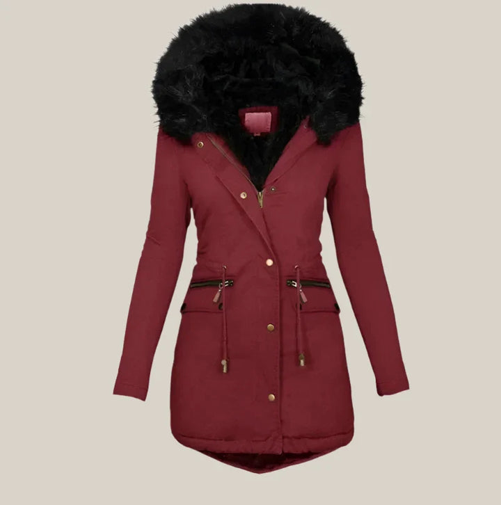 Esther - Winter parka with fur collar