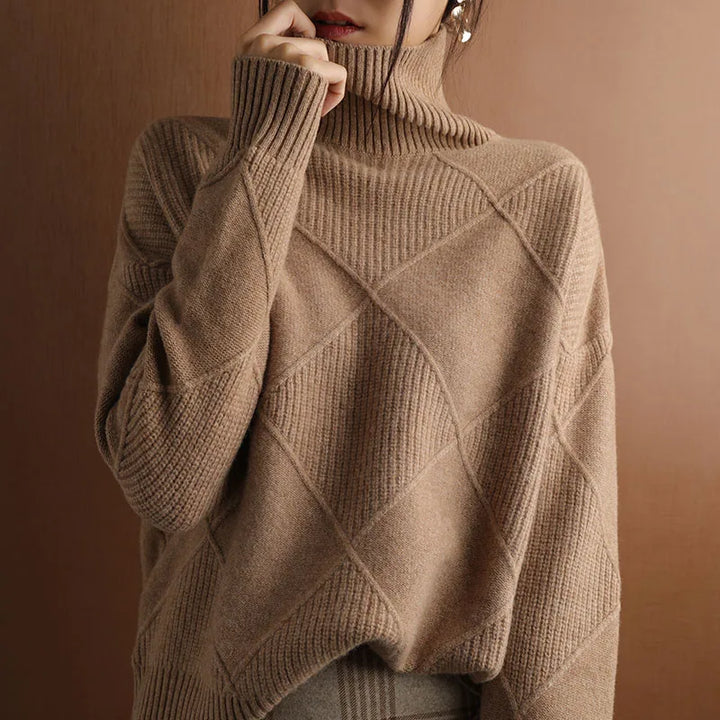 VIOLA | Turtleneck Polo Sweater