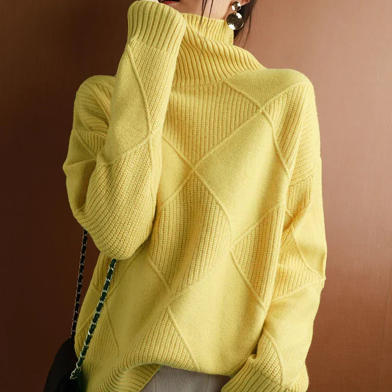 VIOLA | Turtleneck Polo Sweater