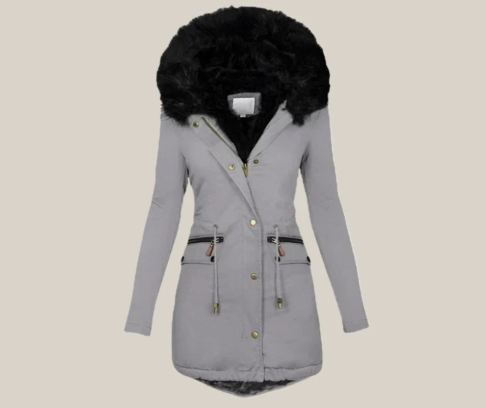 Esther - Winter parka with fur collar