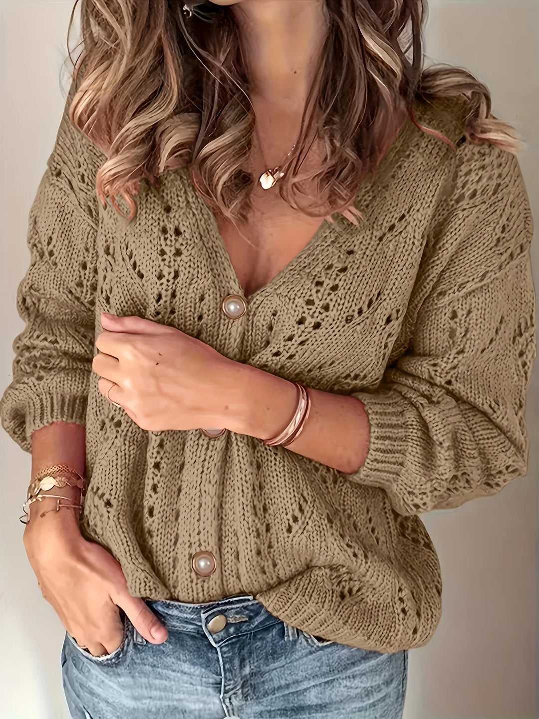 Ava | Button-Up Knit Cardigan