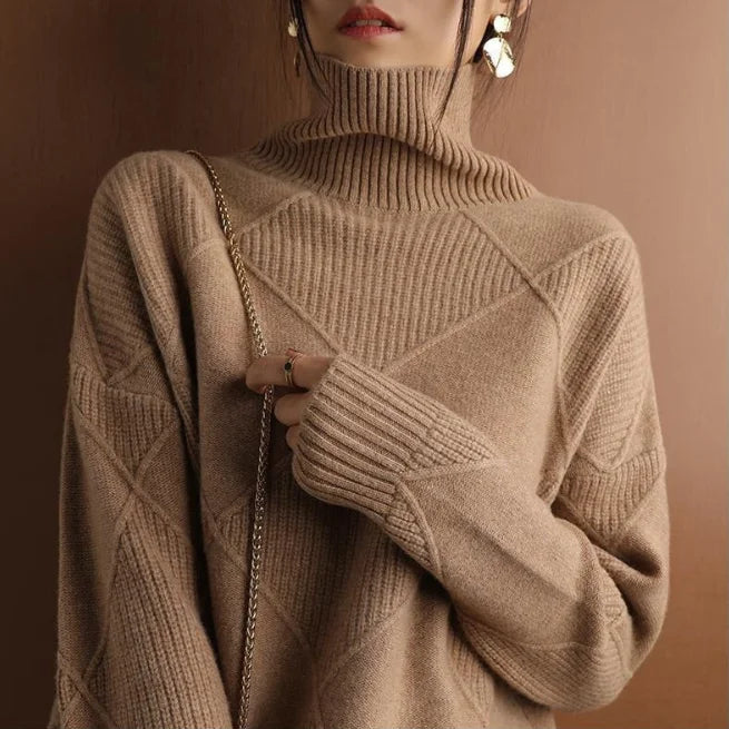 VIOLA | Turtleneck Polo Sweater