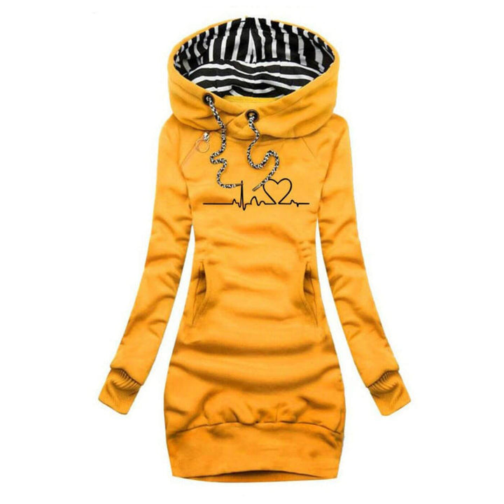 Salida™ - Hoodie Dress with Heartbeat Print