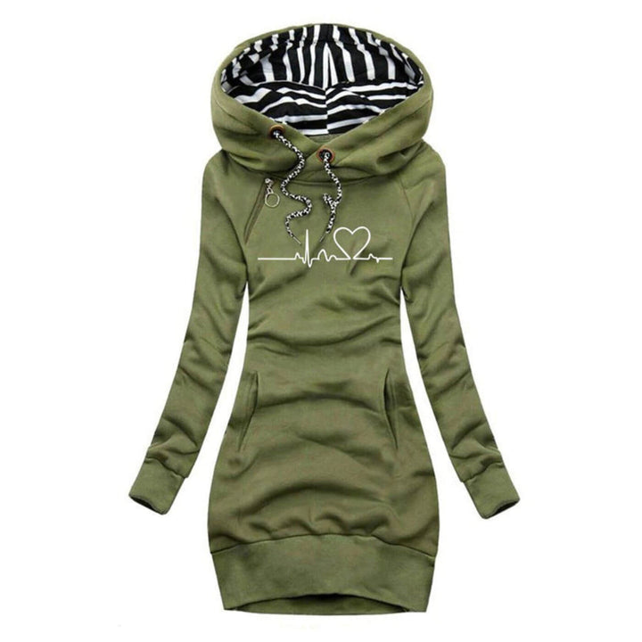 Salida™ - Hoodie Dress with Heartbeat Print