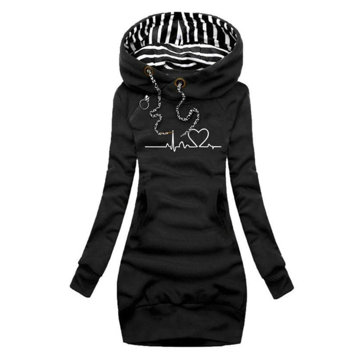 Salida™ - Hoodie Dress with Heartbeat Print