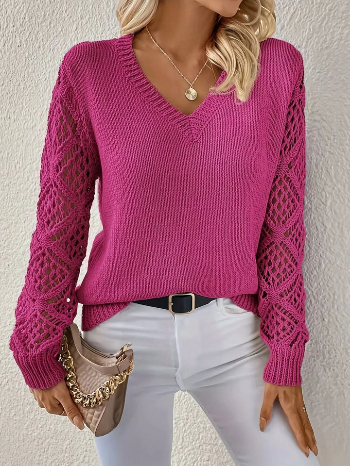 Grace | Casual V-Neck Knit Jumper