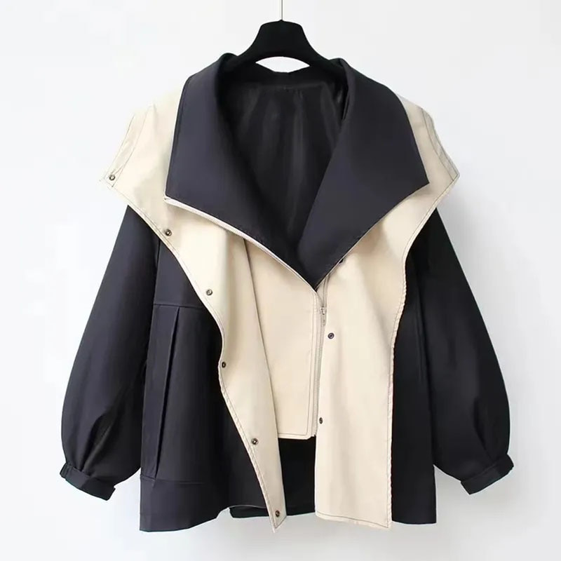 Lily Two-Tone Trench Coat