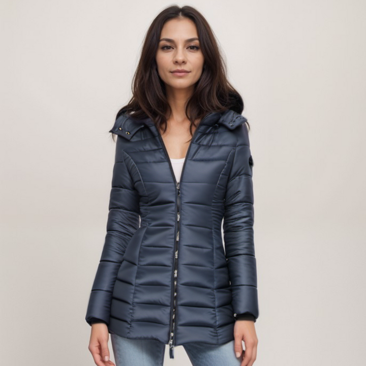 Aqua | Stylish Mid-Length Winter Coat