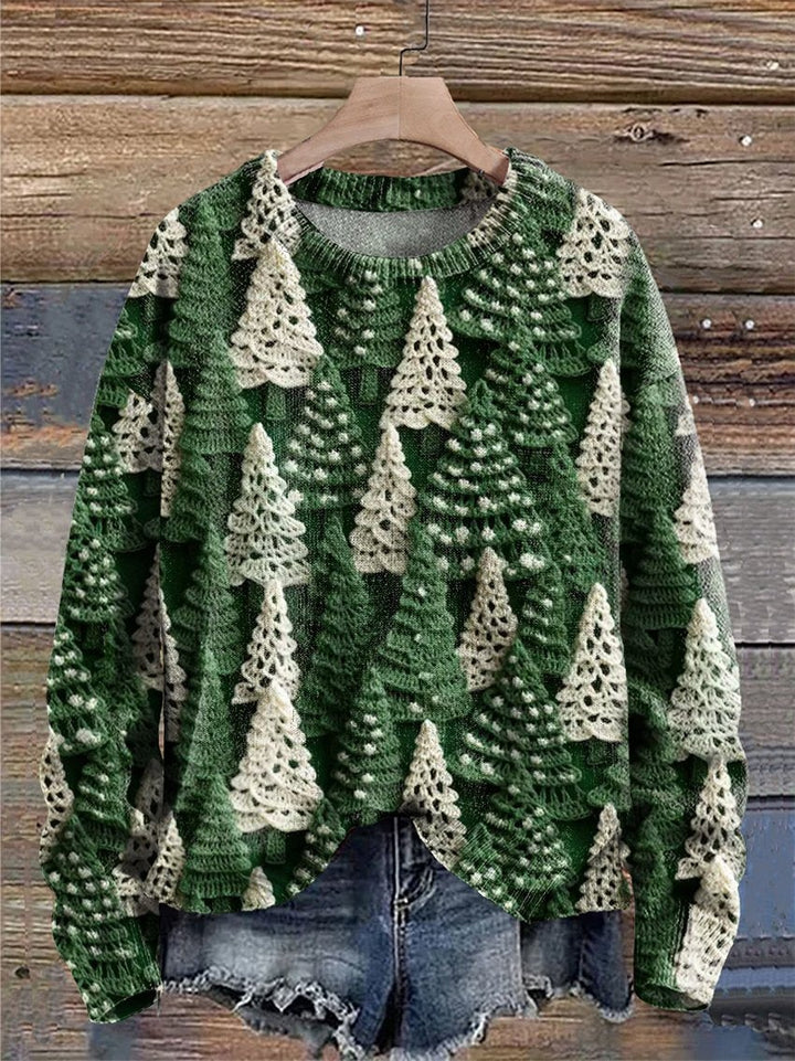 Warm Cozy Sweater with Christmas Designs