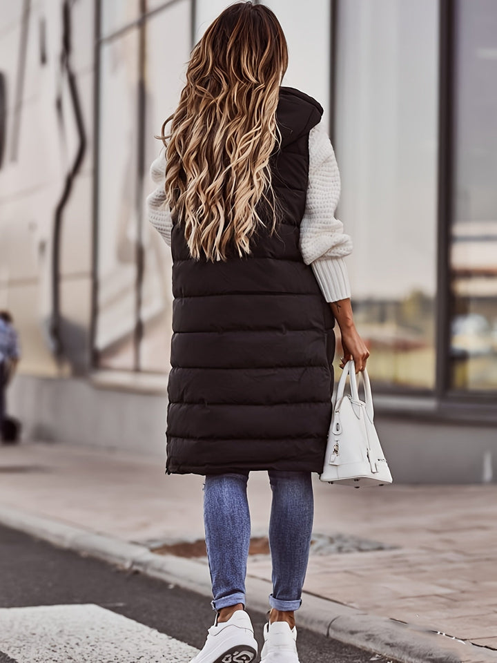 Adele Sleeveless Long Coat