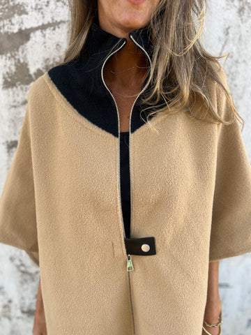 Marthe | Casual jacket cardigan with stand-up collar