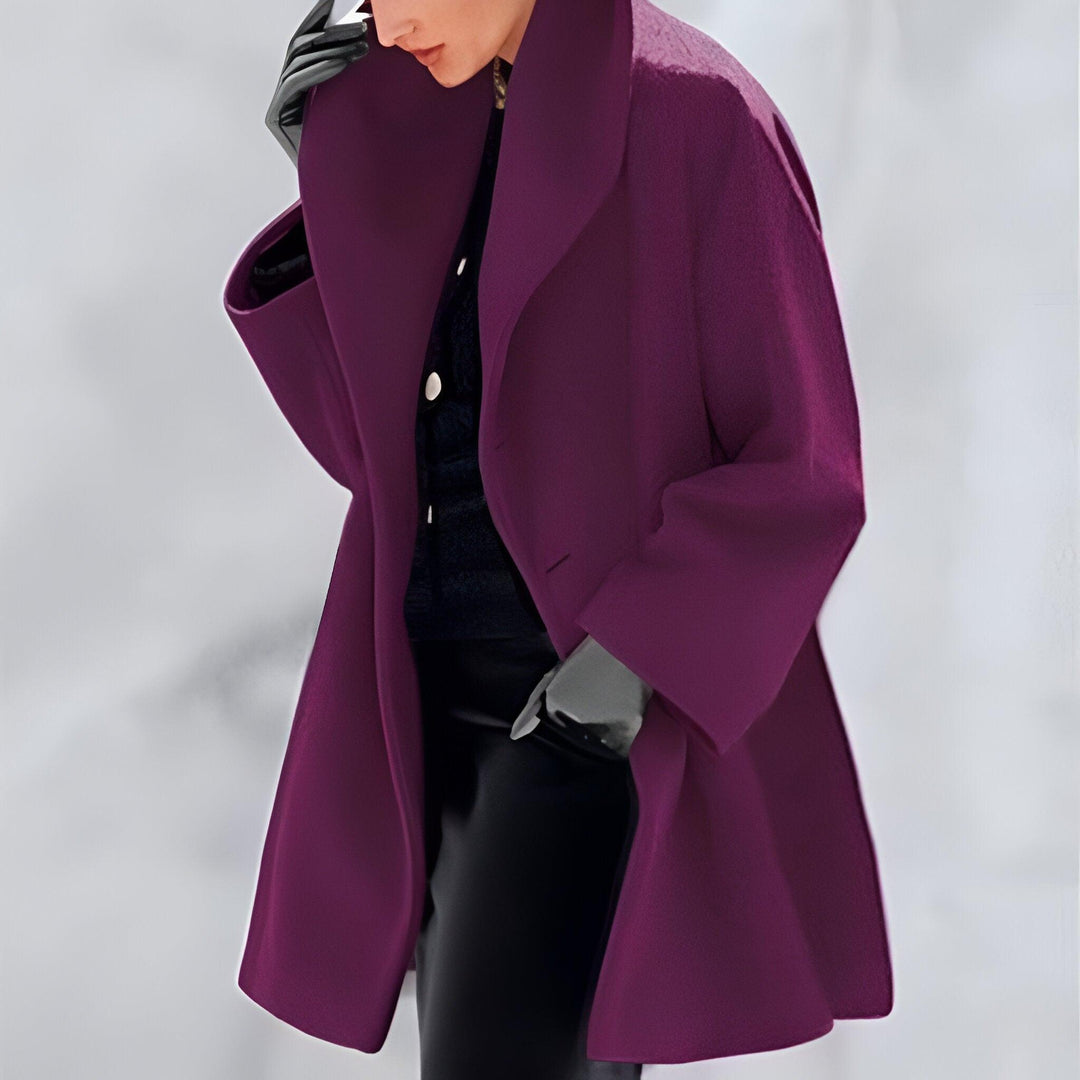 Lena™ | Windproof Wool Jacket with Shawl Collar